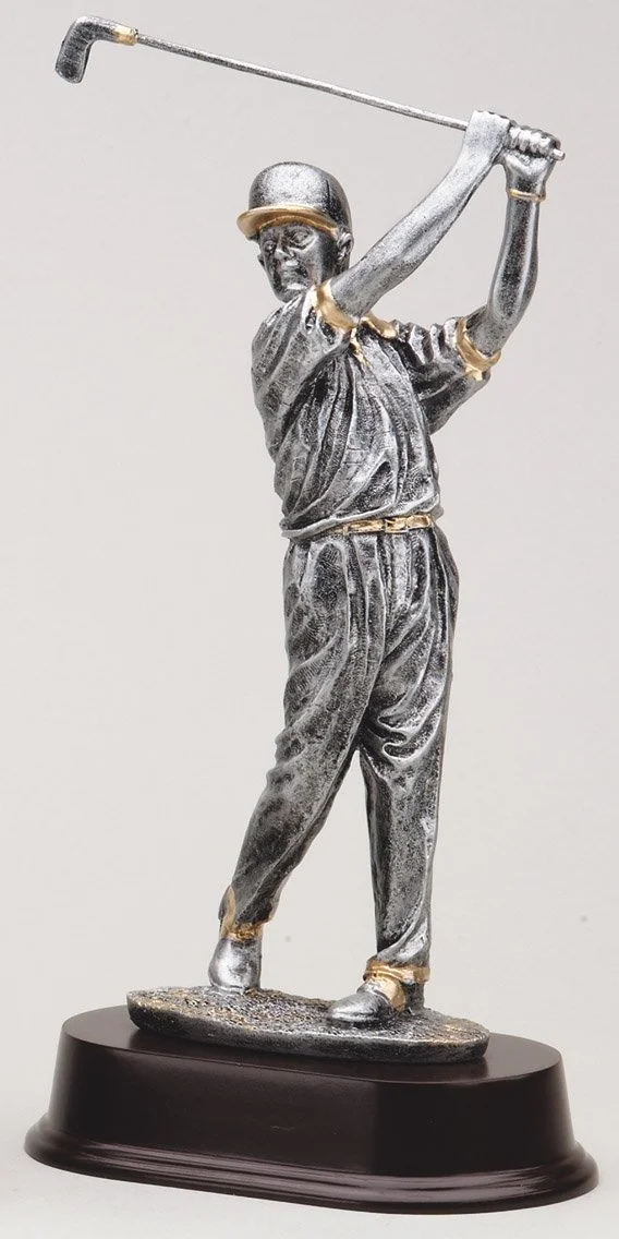 Pewter Finish -Swing, Male with Cap X-Large: RF2053SG - 12" tall - $37 Large: RF2052SG - 10.5" tall - $35 Medium: RF2051SG - 10" tall - $32