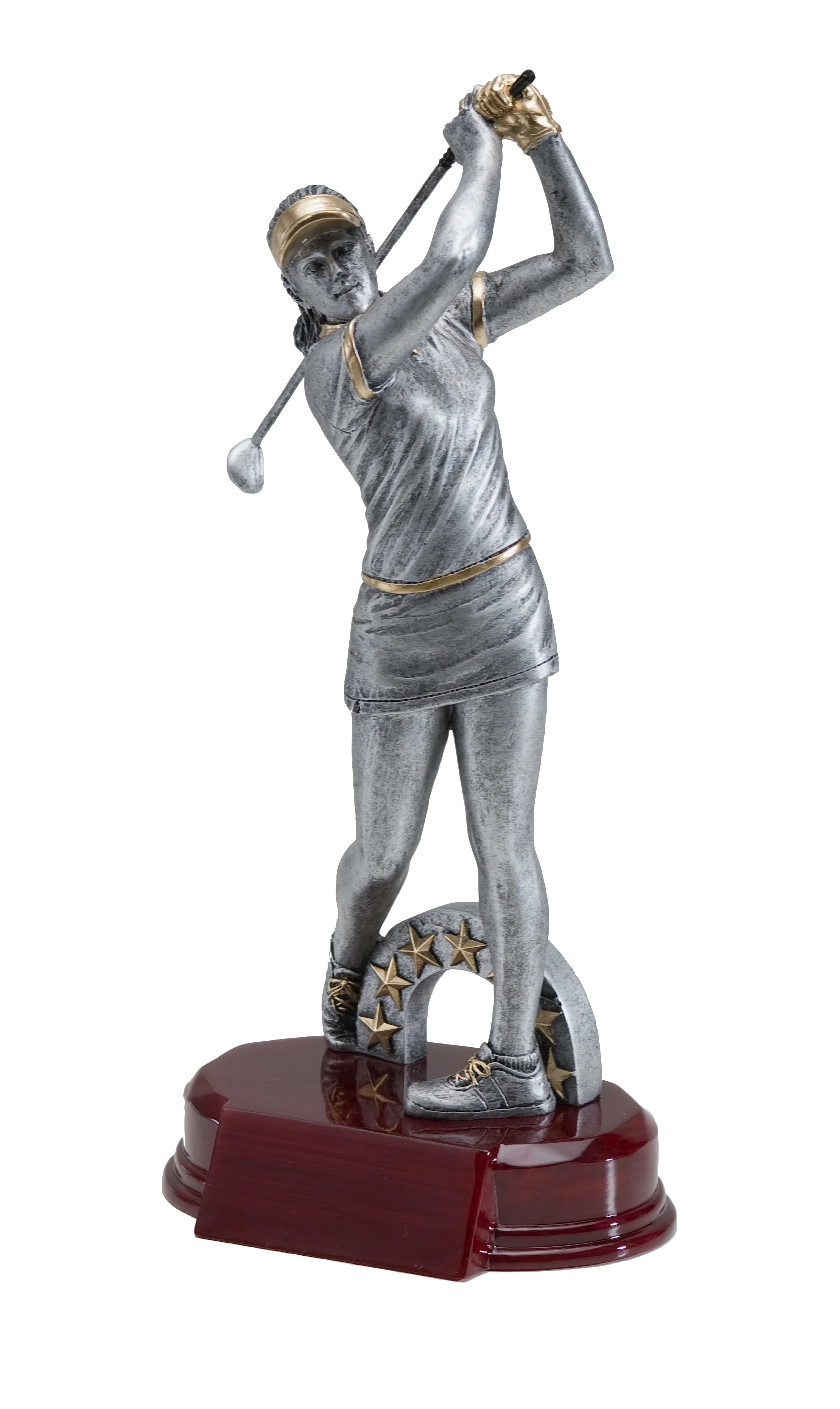 Resin Female Golfer Large: RFC-948 - 10" tall Price = $27