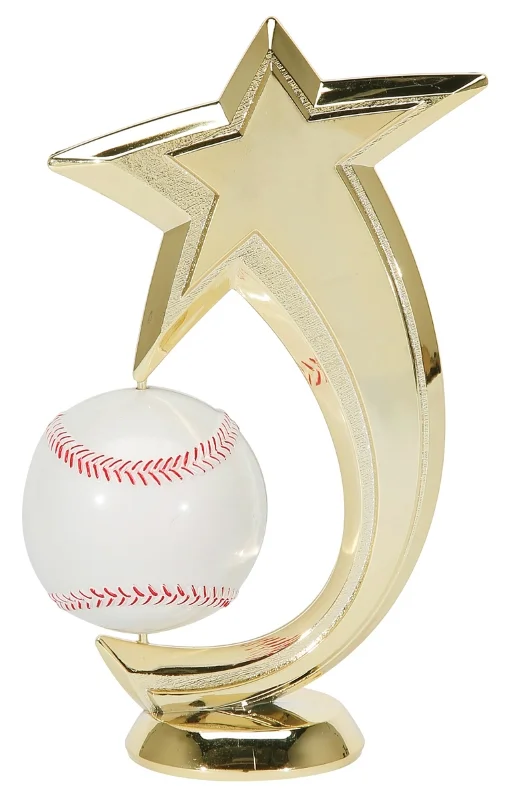 Baseball Shooting Star Spinner 47503-G - 6" tall w ith Spinning Baseball