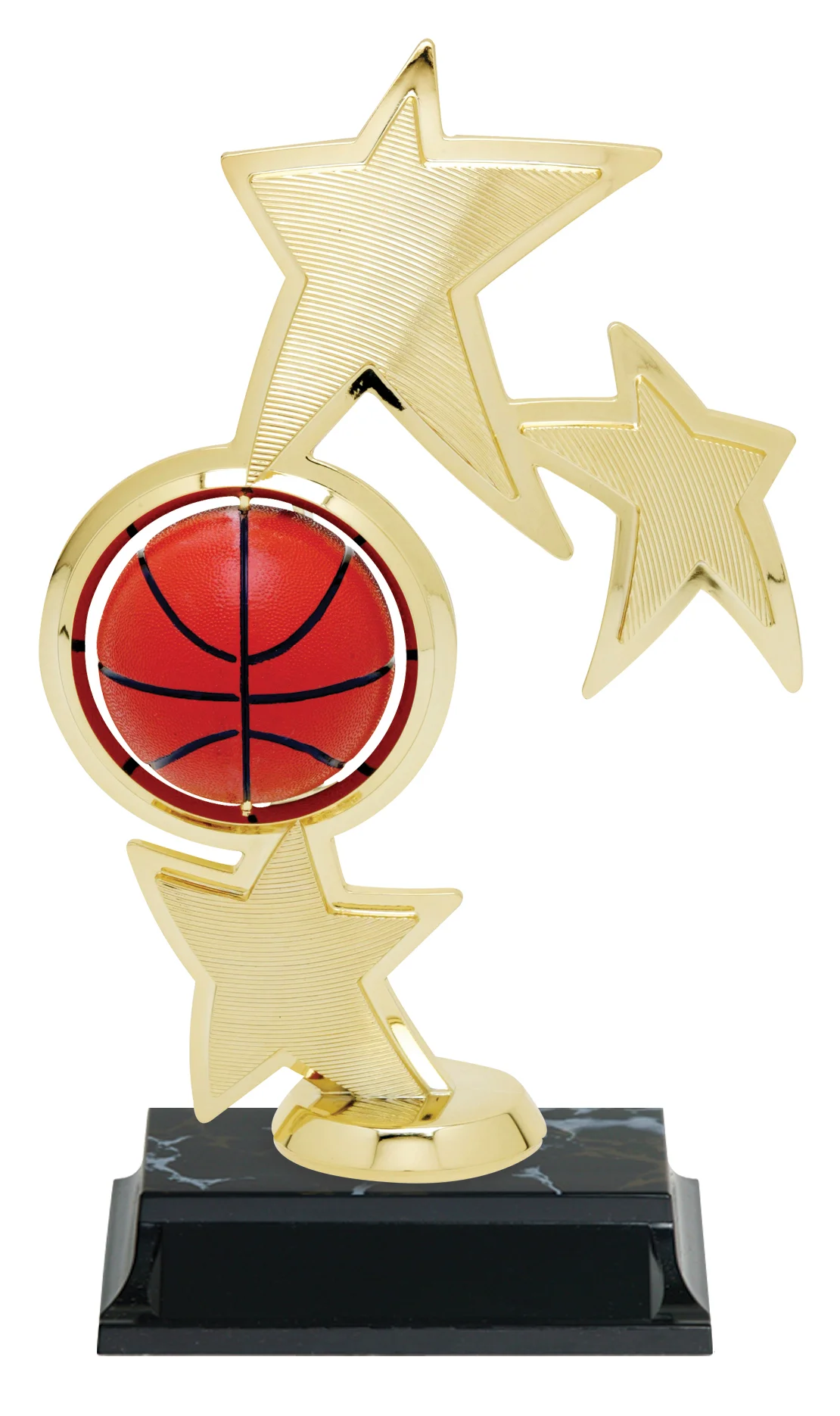 Spin Sport Basketball 45505-G - 8" tall - with Spinning Basketball Shown on Base