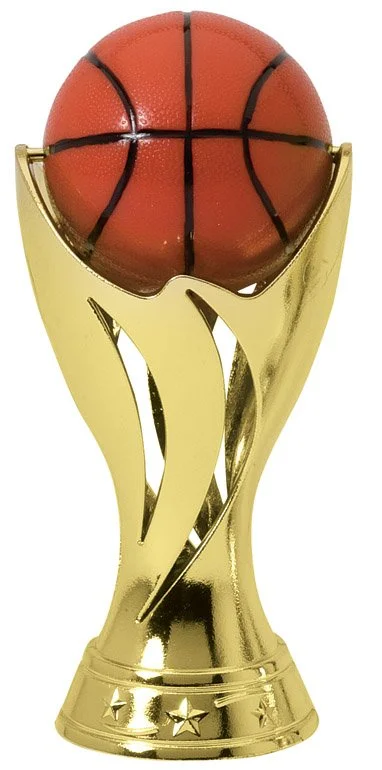 Pedestal Spin Basketball SPIN 12-03 - 5.25" tall with Spinning Basketball