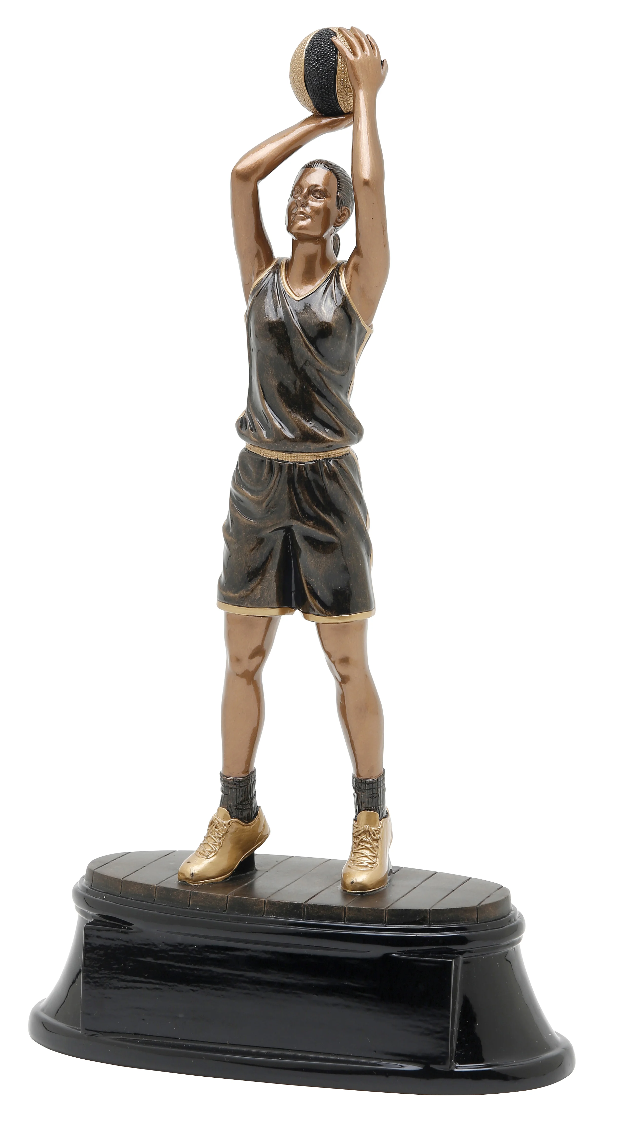 Basketball - Female X-Large - 90707GS - 13.5" tall Large - 90607GS - 12" tall Medium - 90507GS - 10" tall Small - 90407GS - 8.25" tall