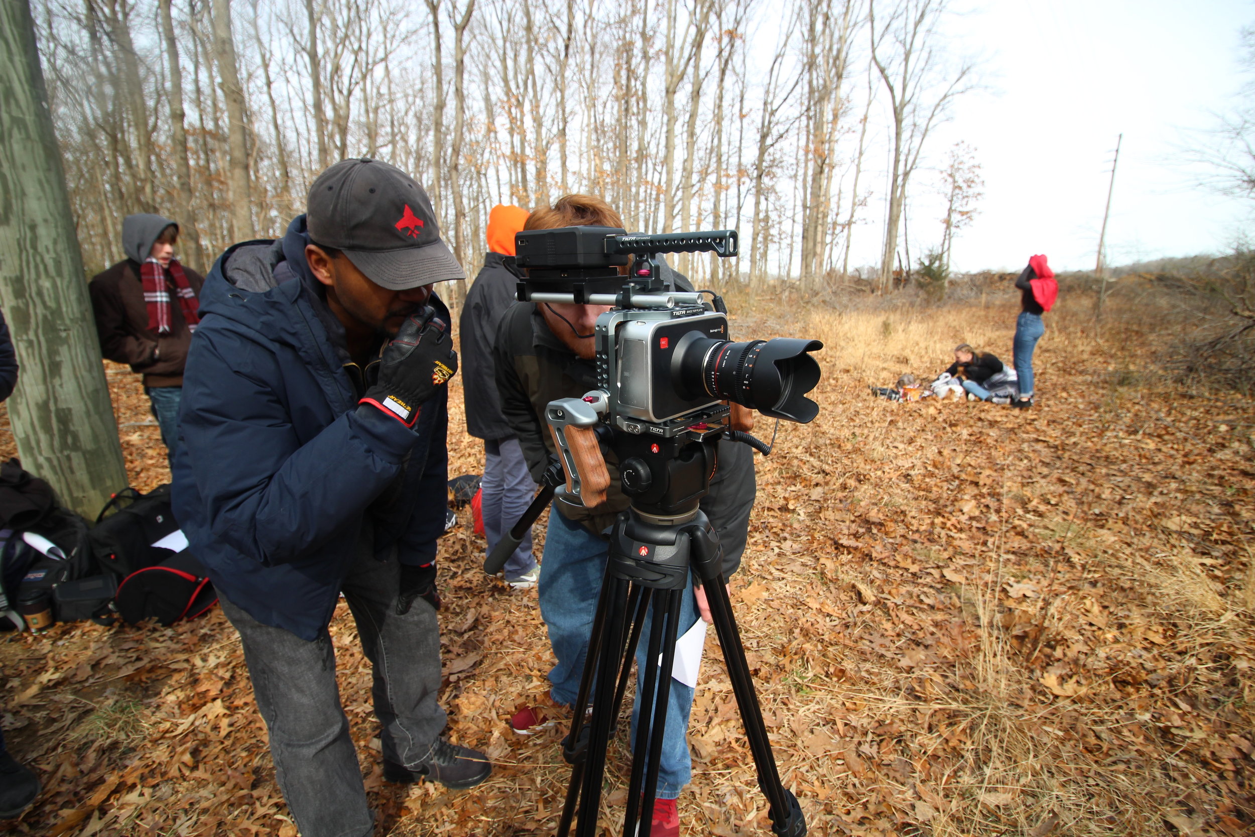 Rashard Casey (VP) sets the scene with “Red” director Patrick McGowan.