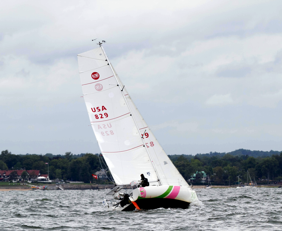  Solo racing on Long Island Sound 