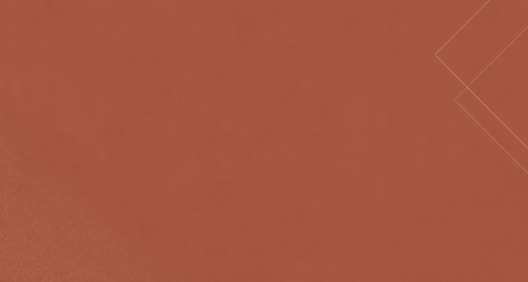The image is a plain reddish-brown background with some abstract lines and patterns in the corners.