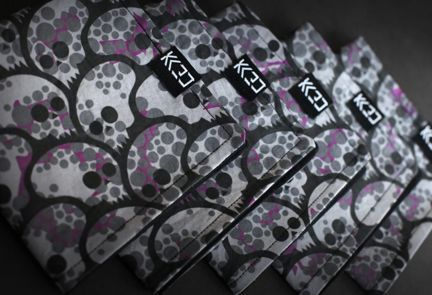 Playge x Kaiju Cut + Sew - Handkerchief 10 x 10 Inches. Kona Cotton, ‘PURP’ Colorway with Black Backer. $31 Shipped in the US - Click Here
