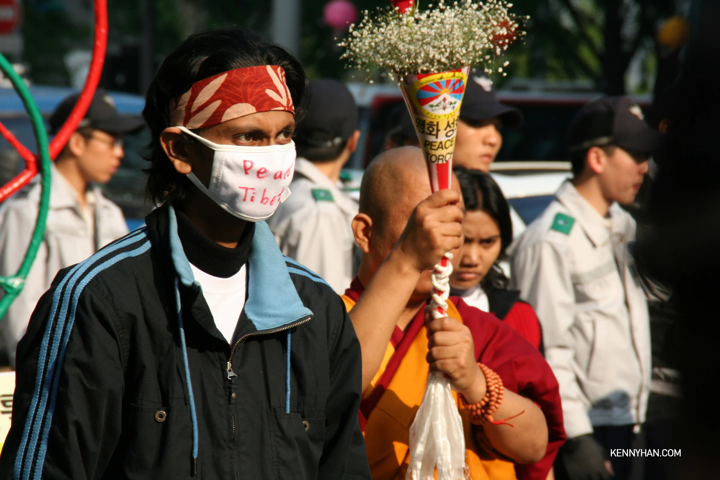 Tibetan independence movement rally in Seoul, South Korea ca.2008