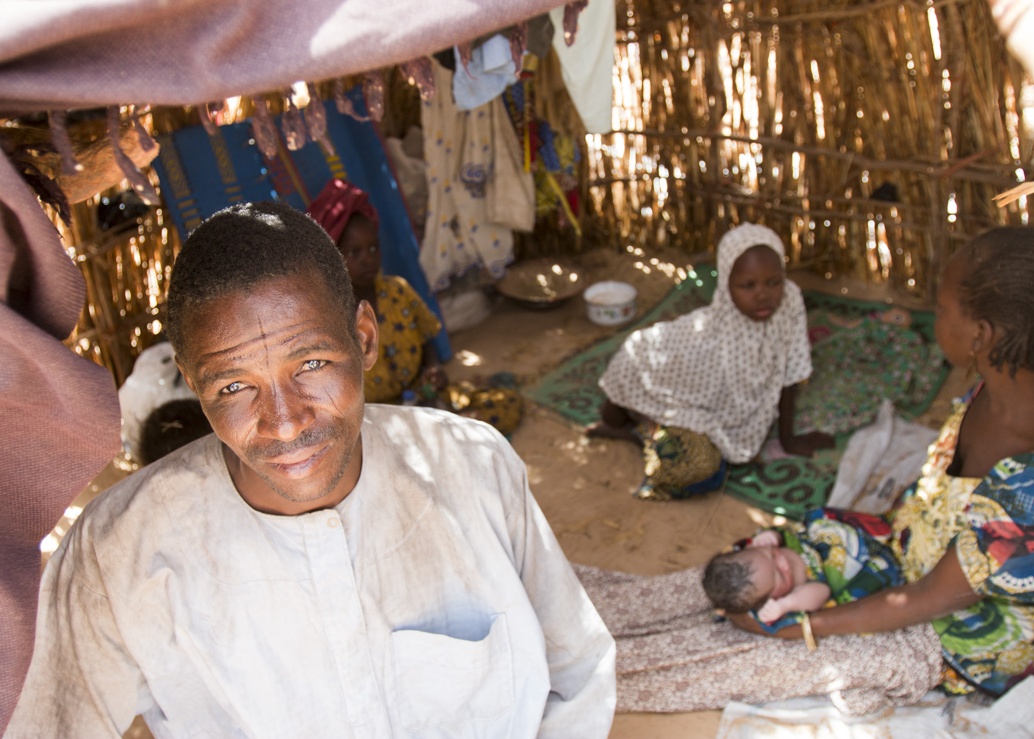 Boko Haram militants occupied Bulama Alajiri’s village for three years and forbade him to farm. In April, he and his family fled to an IDP camp near Maiduguri. (Tim McDonnell)