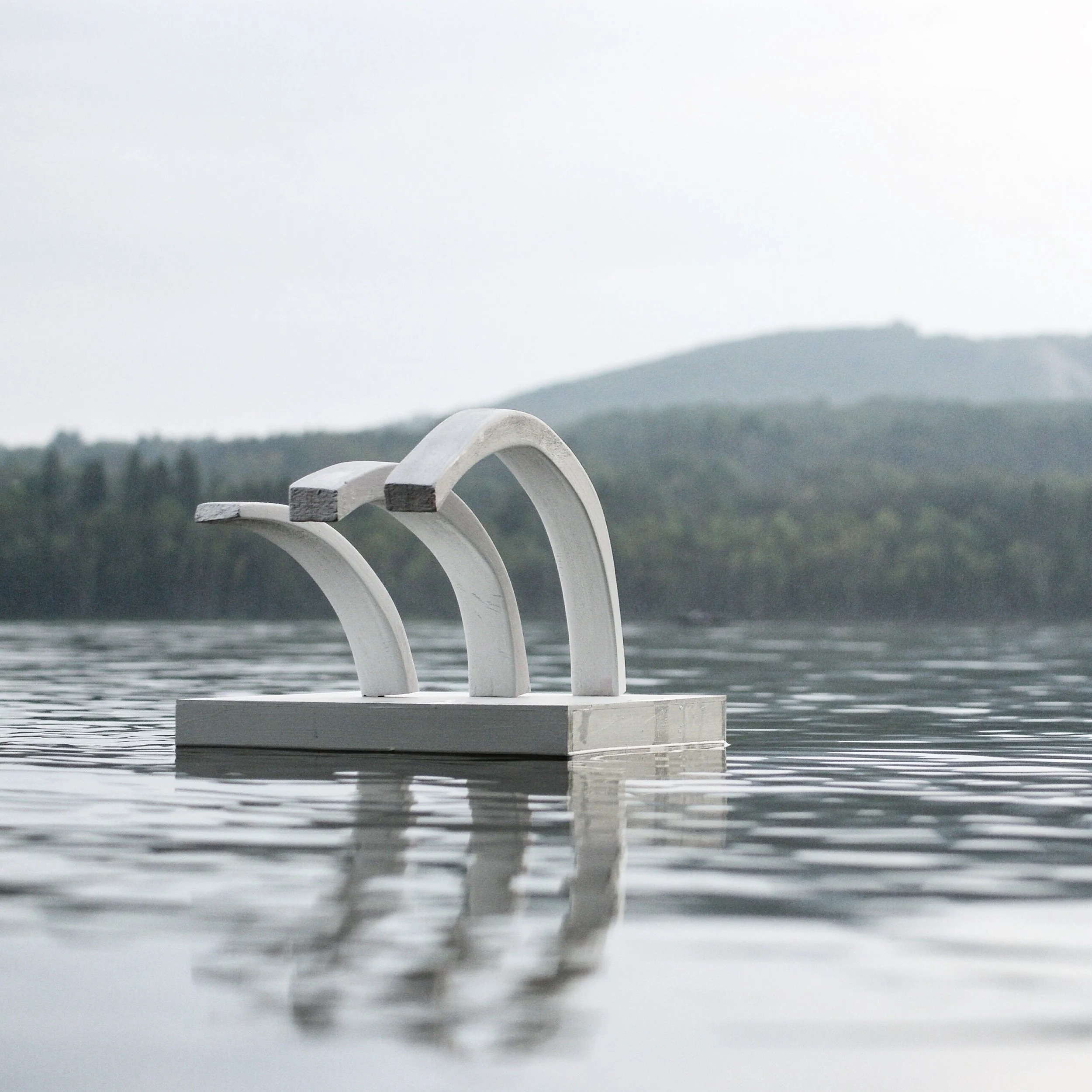 "Wave" 2015 wood, foam, paint