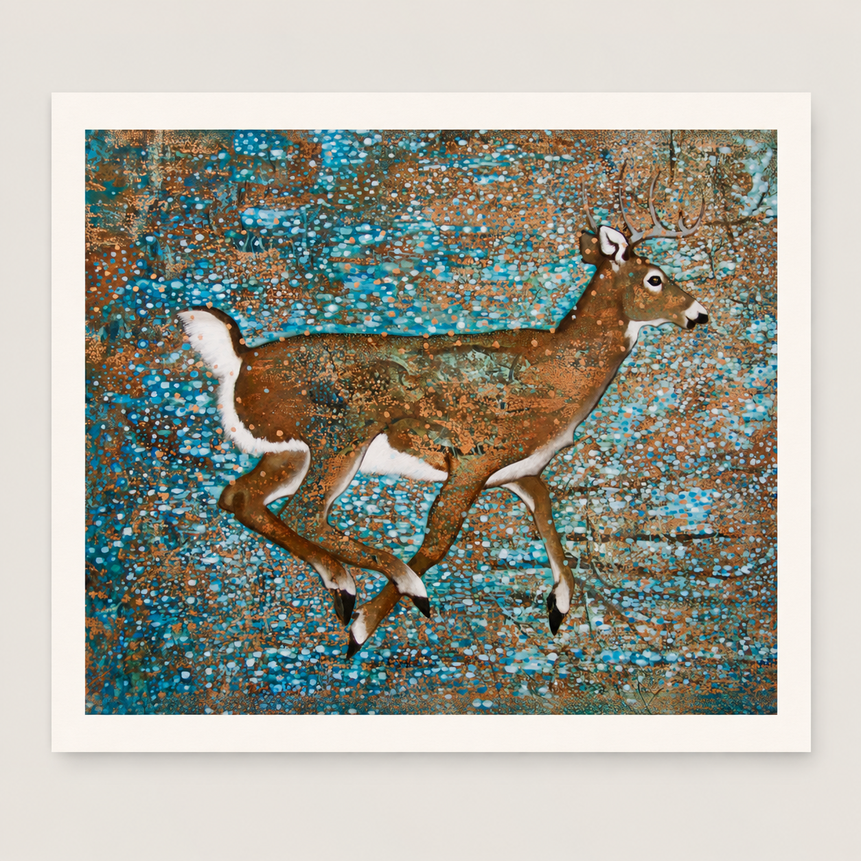 Snow Deer- Giclee Print