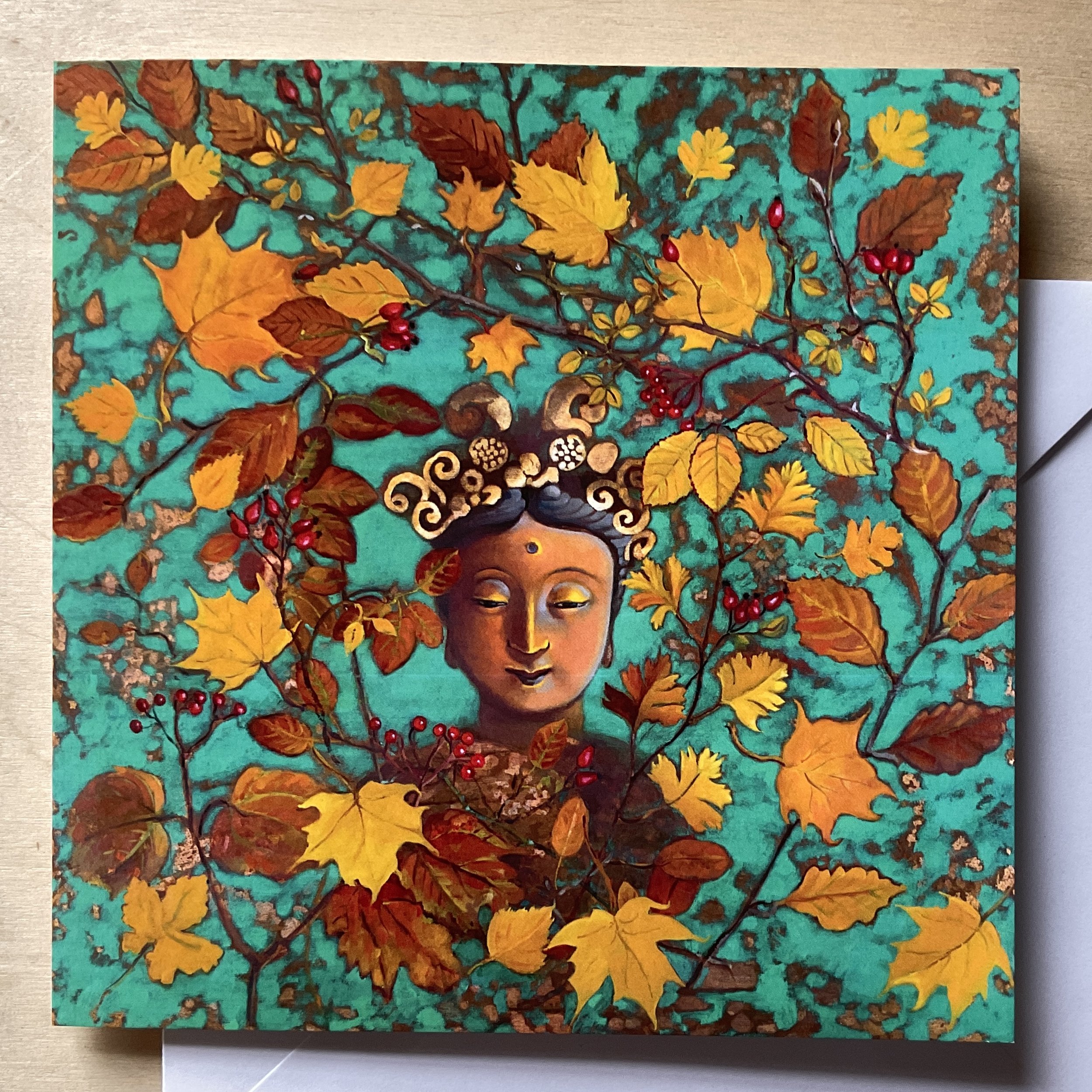 Autumn Queen of Year card