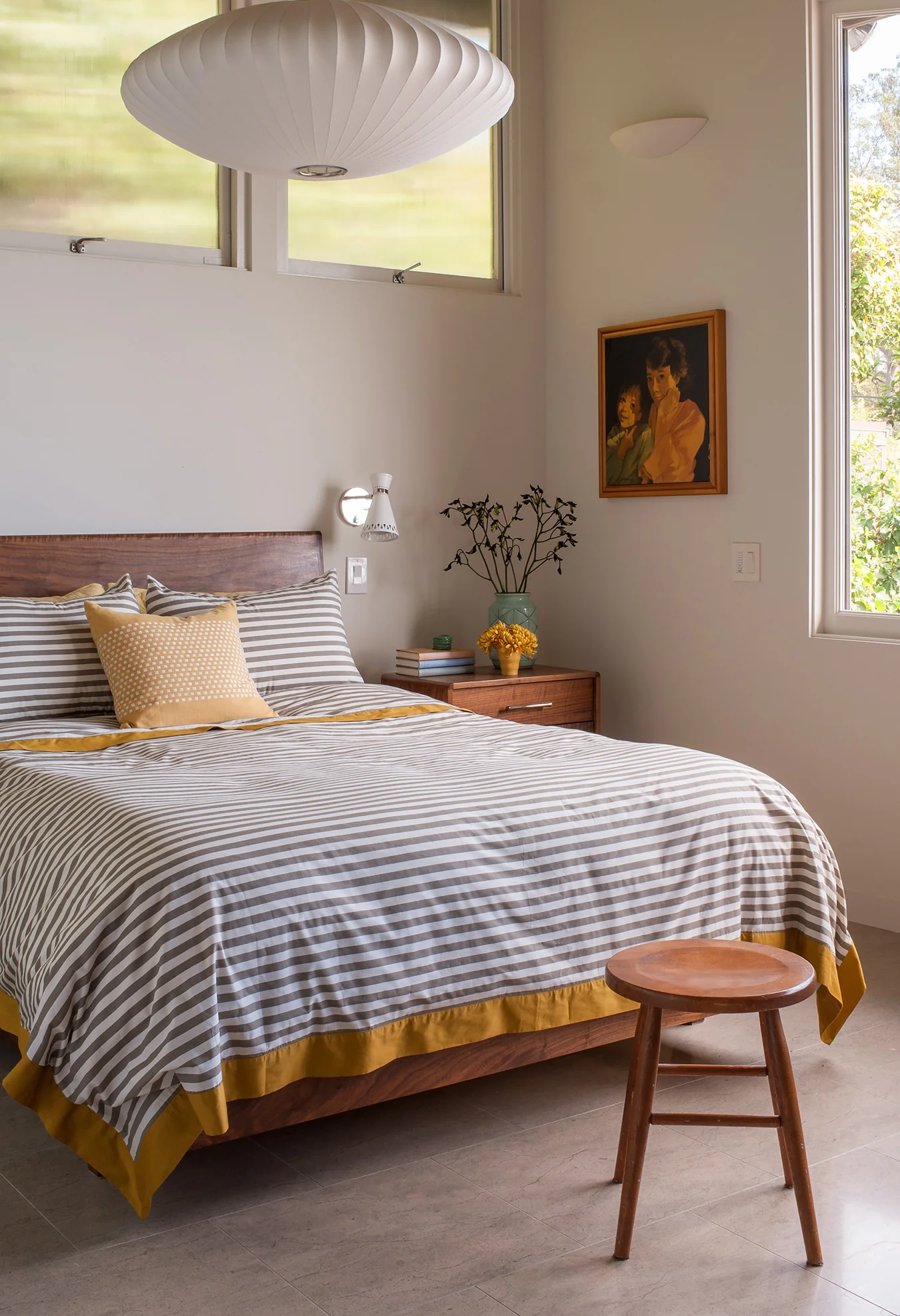 The furniture was all designed by Mia and built by Berkeley Woodworks