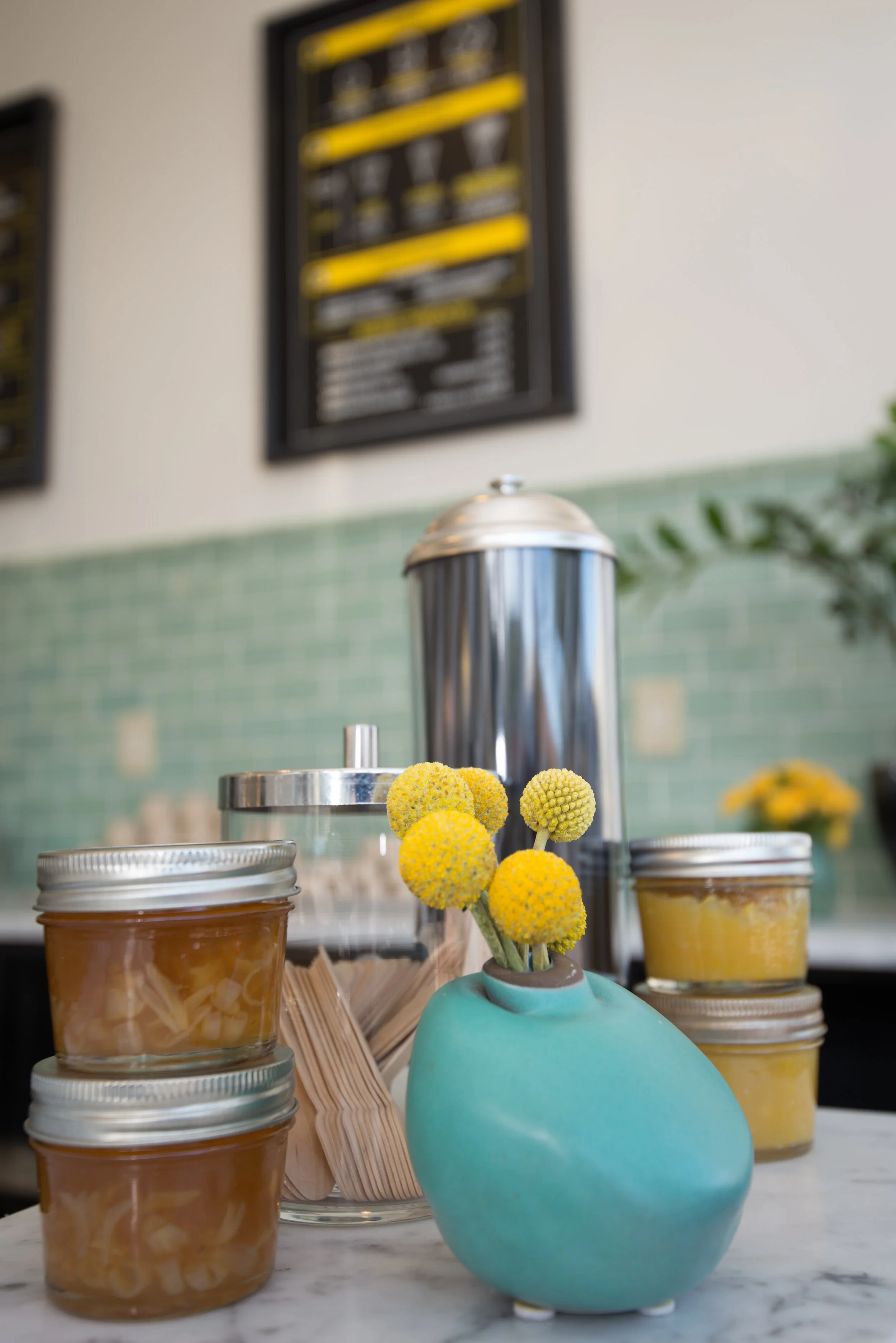 Persian style Meyer Lemon Petal Jam and Meyer Lemon Curd. The goodness of California.