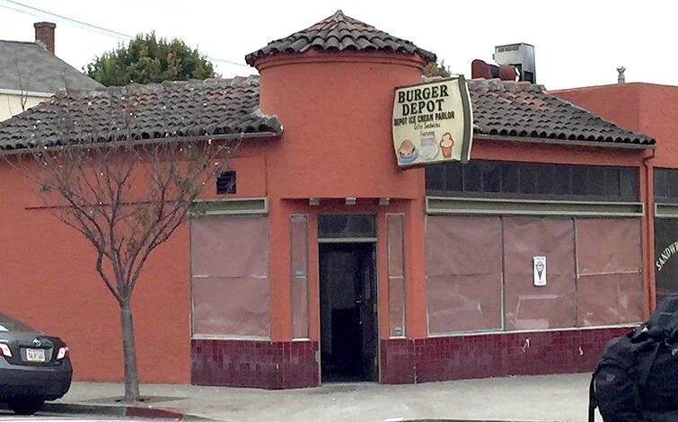 Before. This 1920’s storefront had spent 35 years doling out greasy hamburgers. The fat trap in the floor told the story all too well…