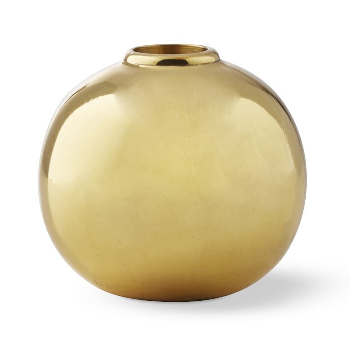 Williams Sonoma Home x Aerin. Brass plated candle holder.