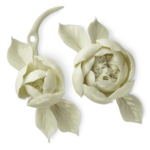 Williams Sonoma x Aerin. Peony Bone China tree onnaments.
