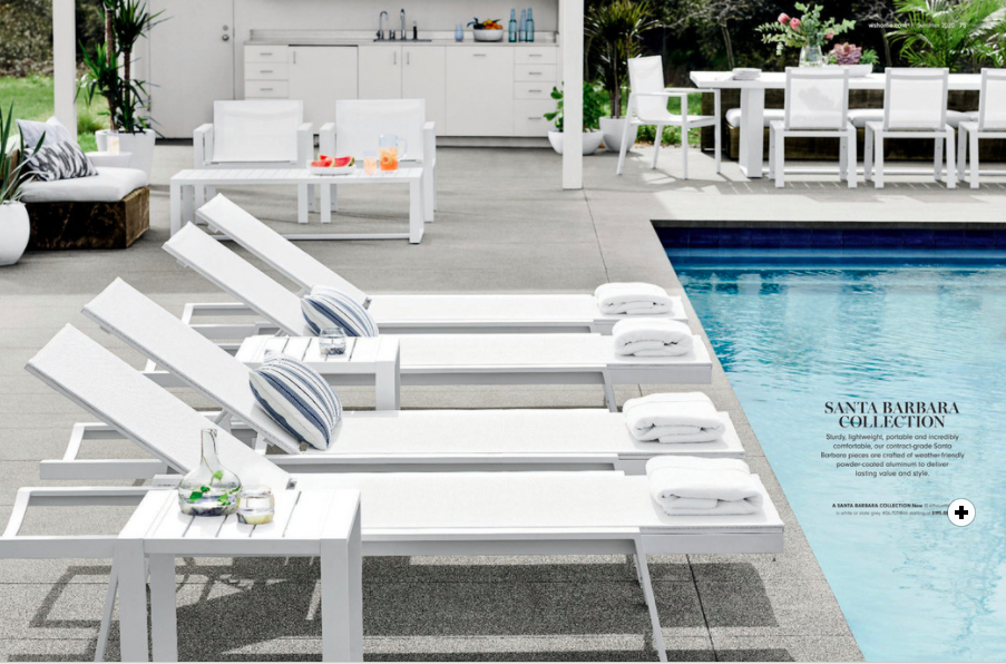Santa Barbara Outdoor Collection. Metal og Mesh. Williams Sonoma Home
