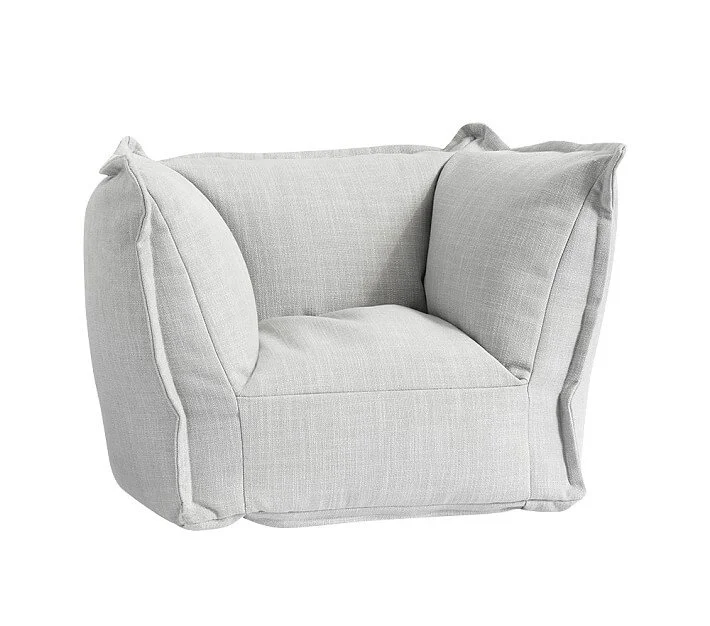 “My First Bean Chair” Modern Kids + Baby. Bønnestol med fire innvendige fyllingsrom for å beholde formen.