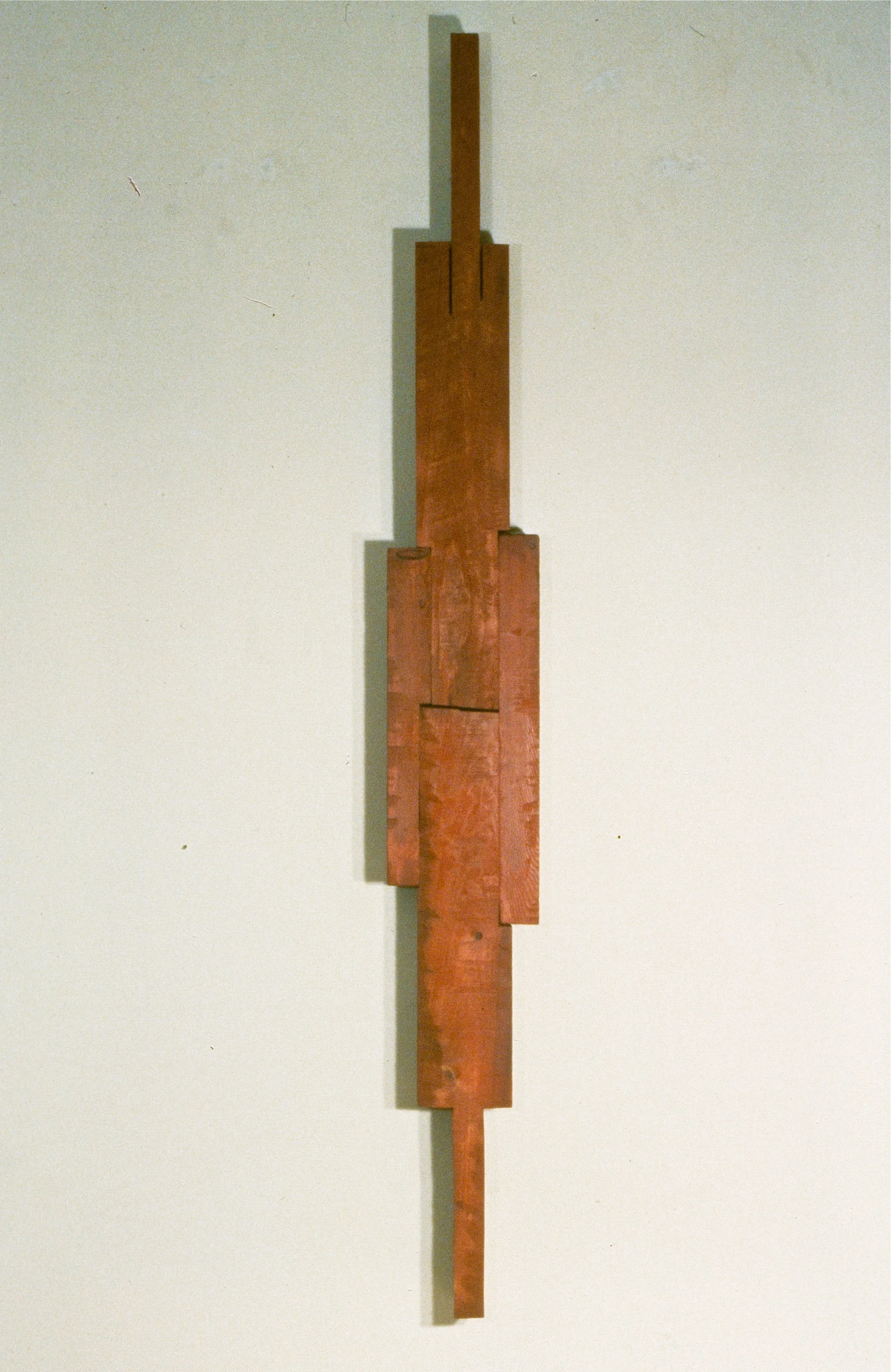    Change of Heart     wood, oil color    72 x 10 x 3  inches   &nbsp; 