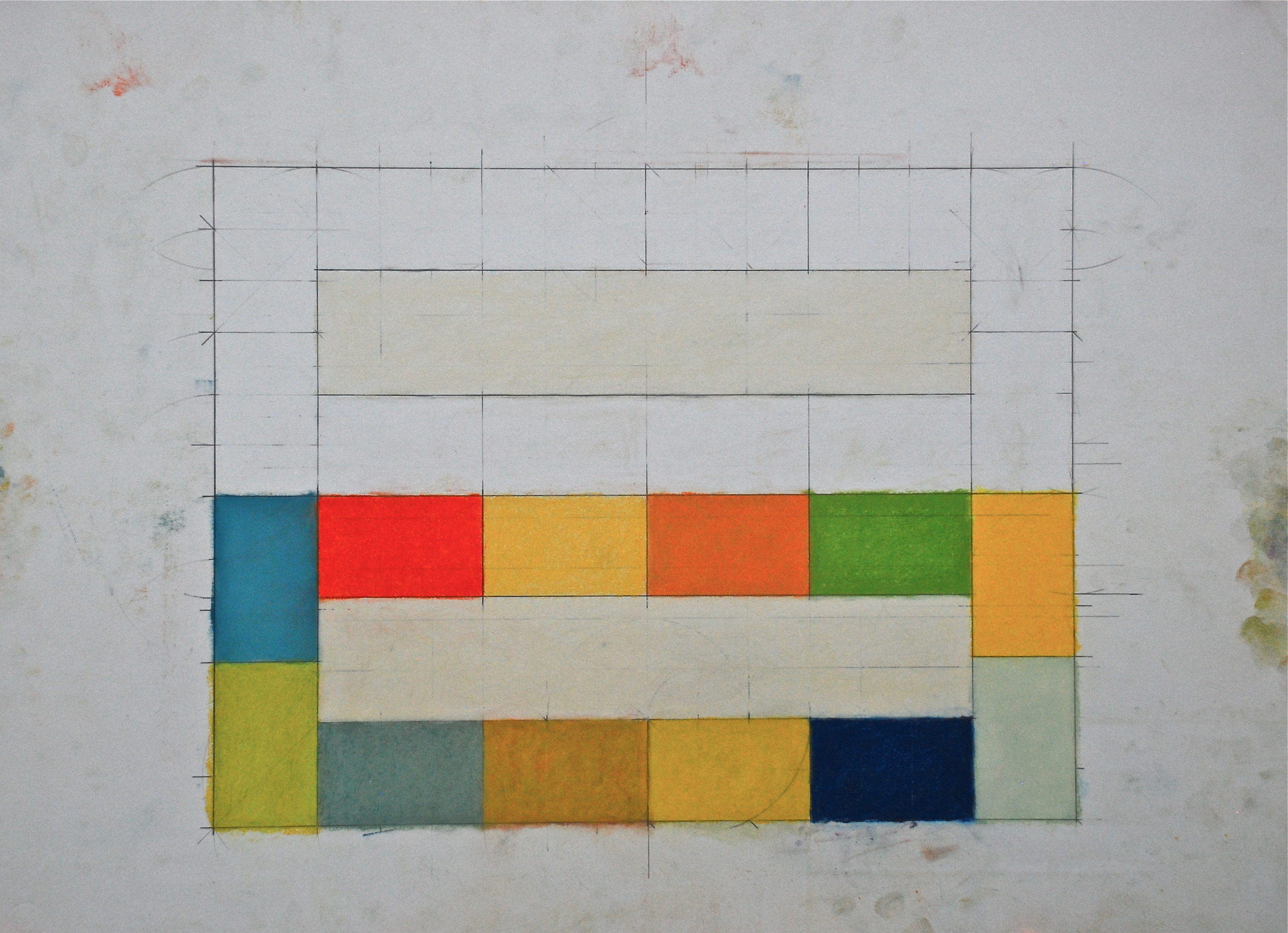   untitled    pencil, chalk pastel&nbsp;    22 x 30  inches  