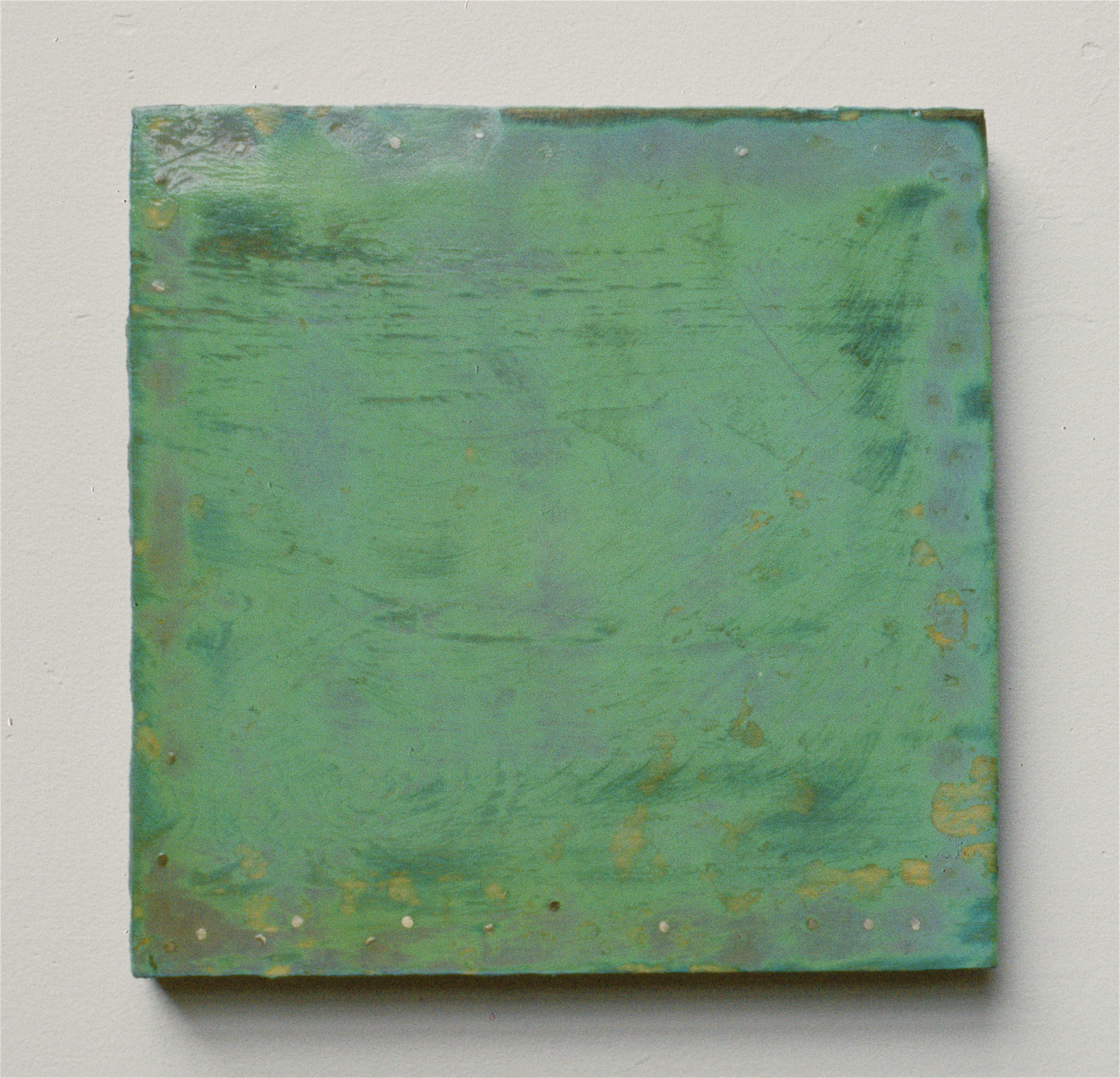    Green Square     oil on wood    12 x 12  inches    1985  