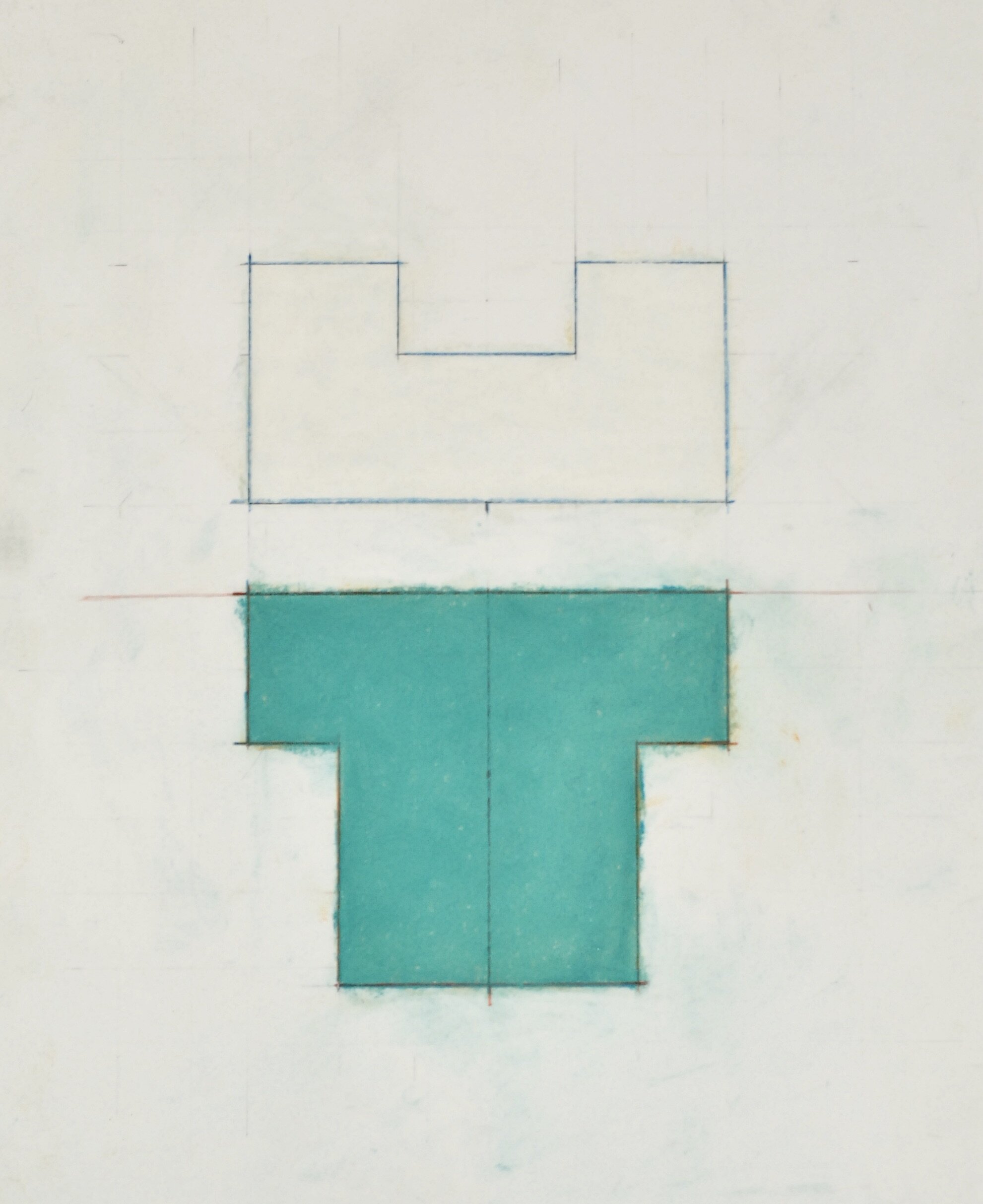 untitled pencil, chalk pastel 17 x 14 inches
