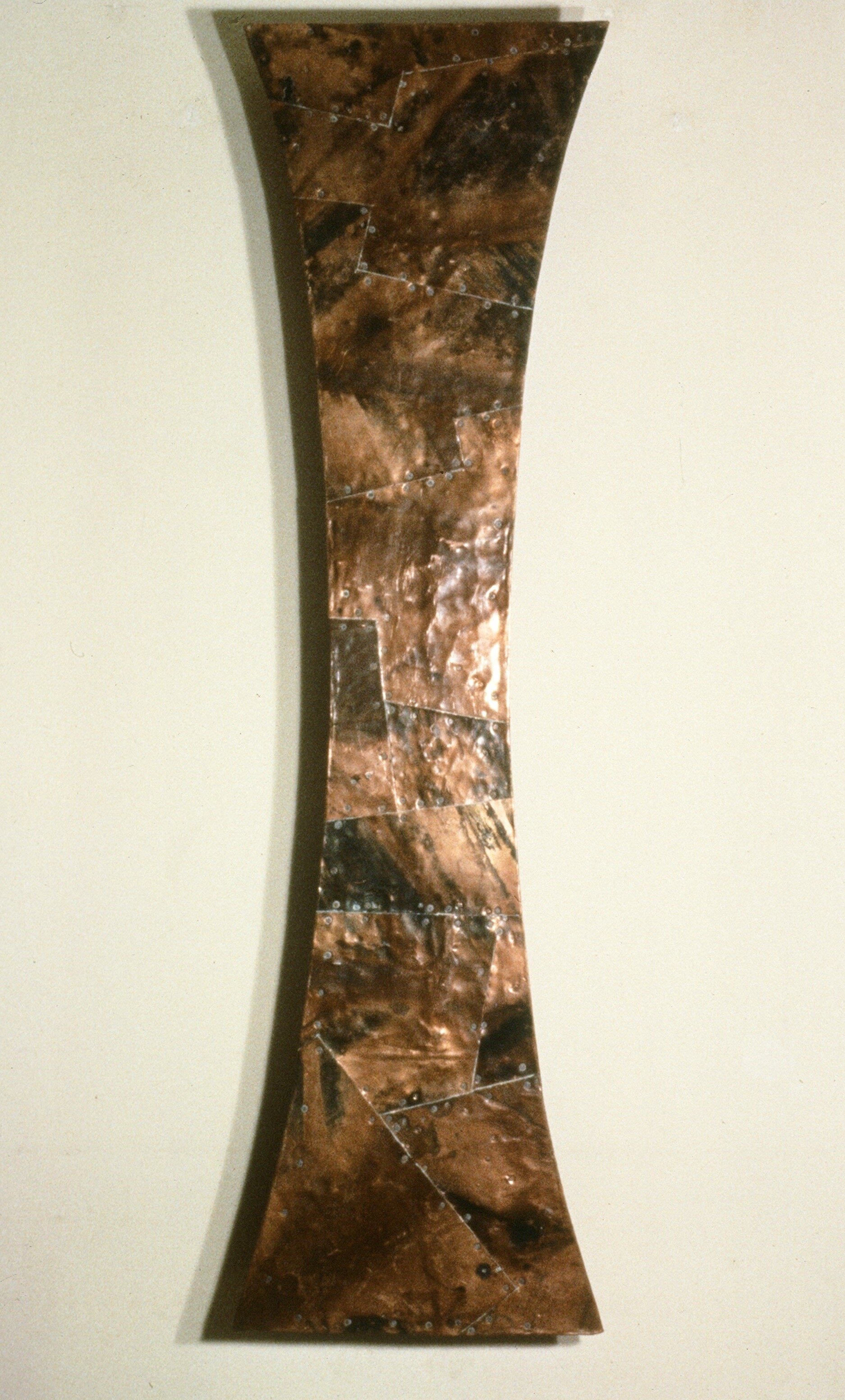 Double Shield wood, copper 65 x 18 x 4 inches