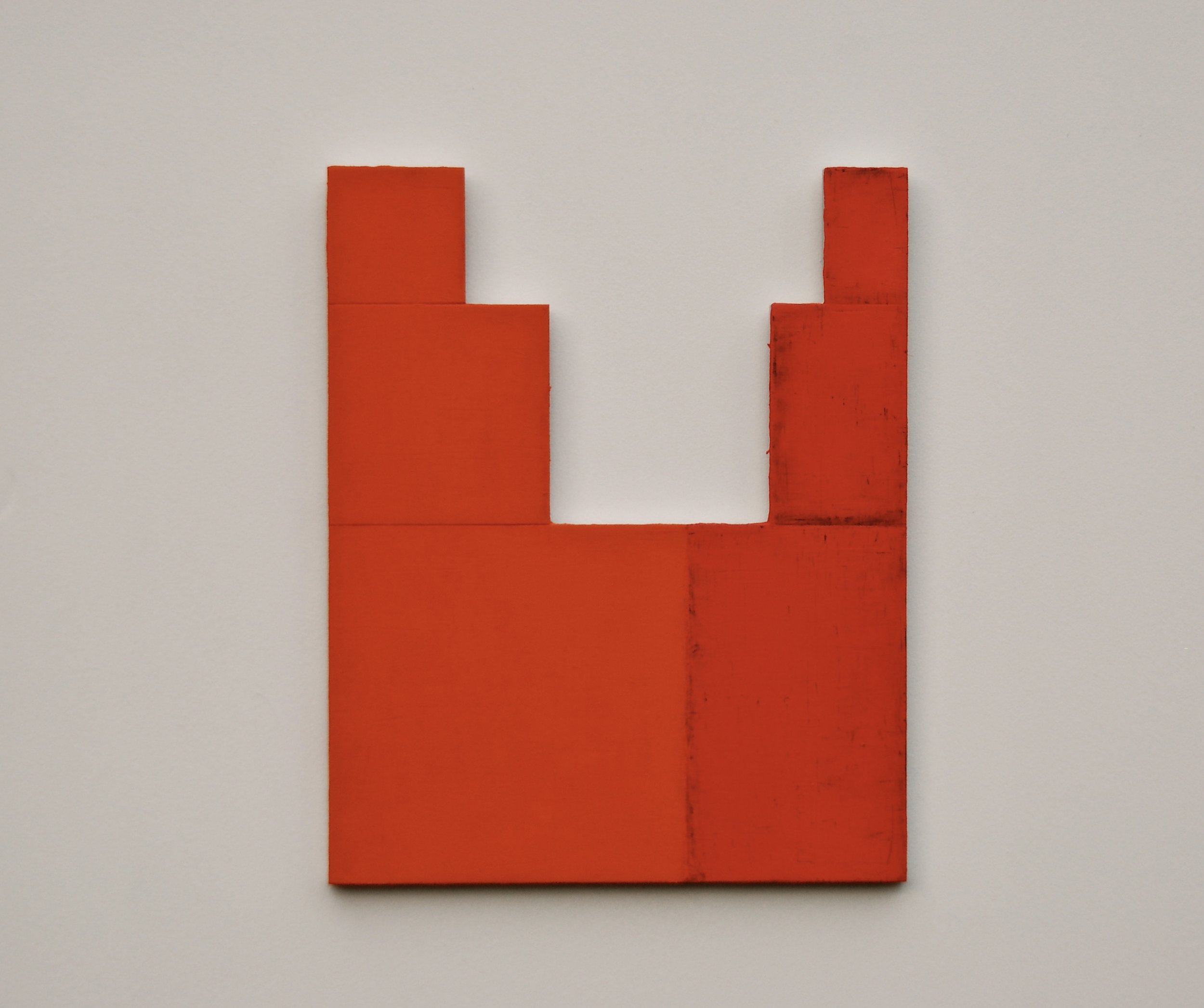    Orange Stack     oil, plywood    17 x 14  inches  