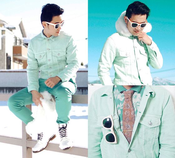 โMINT for each other:โ Street meets dapper with a beautiful twist on the monochrome trend.