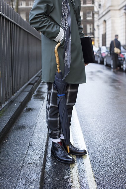 I love those trousers rolled! The shape is interesting compared to the standard skinny cut everywhere lately. I am also really loving those boots. | From: gq-magazine.co.uk