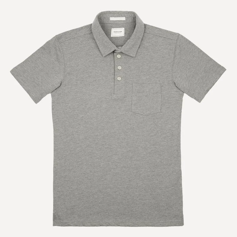 Slim Jersey Polo in Stone from Frank & Oak Was $36, now $22