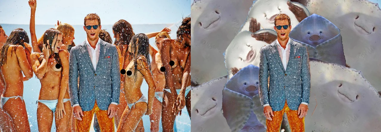 I mean....manta rays. Image from: Suit Supply