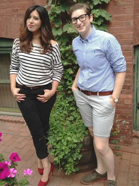 With Qwear writer Aja/Fit For a Femme . Boy do I miss this weather! We met through our blogs about 3 years ago and have been friends ever since!