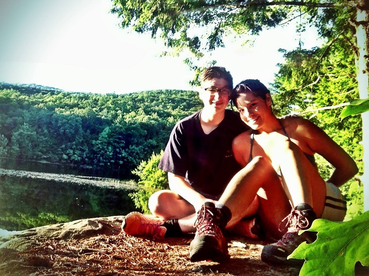 And finally, this is me with my beautiful and brilliant partner Rupi on a hike last summer. We've delighted in so many Qwear projects ever since we met back in March, and she always made sure to get me out of the house on great adventures. I'm so grateful to have her in my life looking after me as I recover.