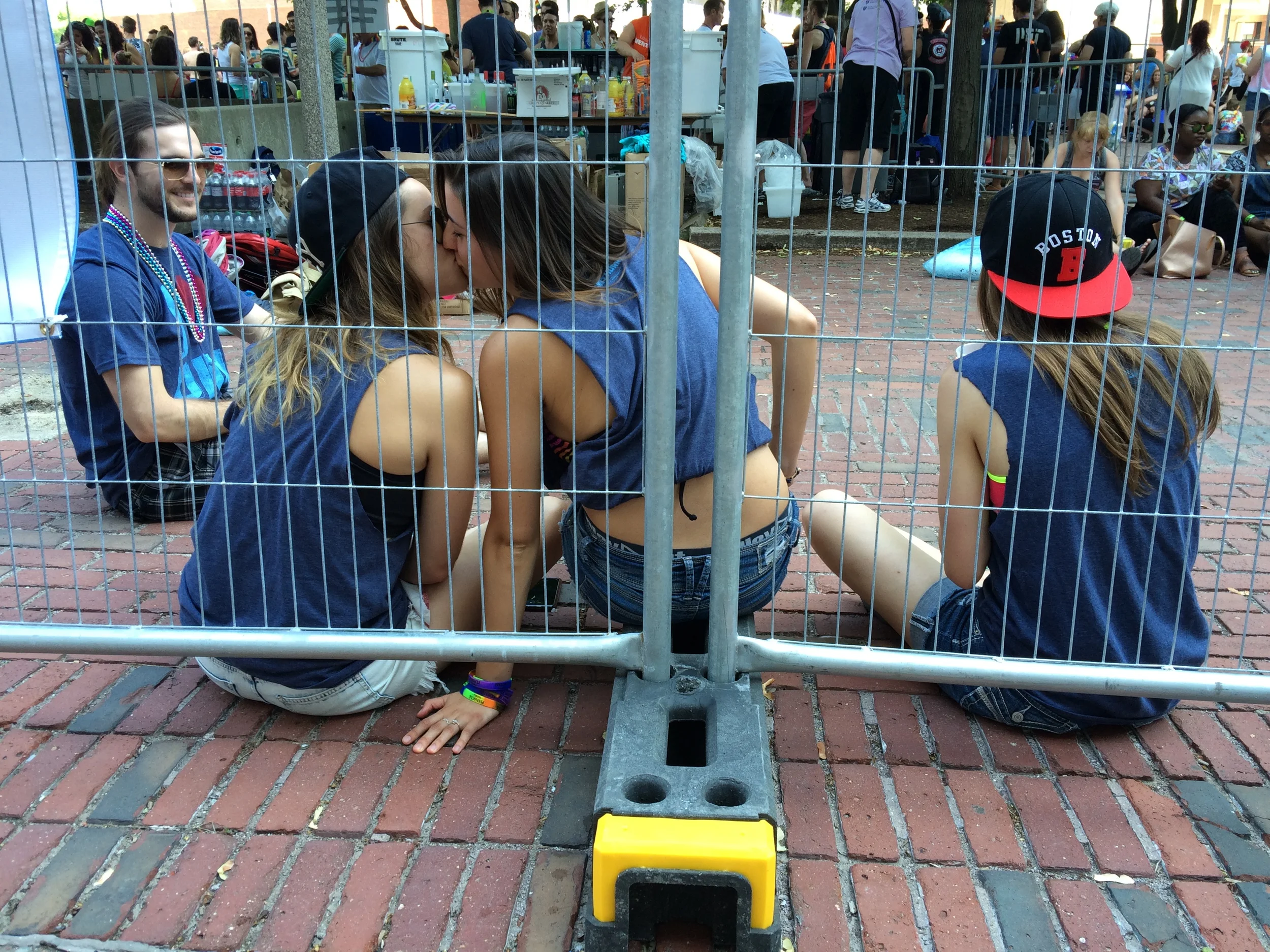  "Can We Kiss?" I caught these two in deep dialogue on this side of the fence and just had to capture their PRIDE. 