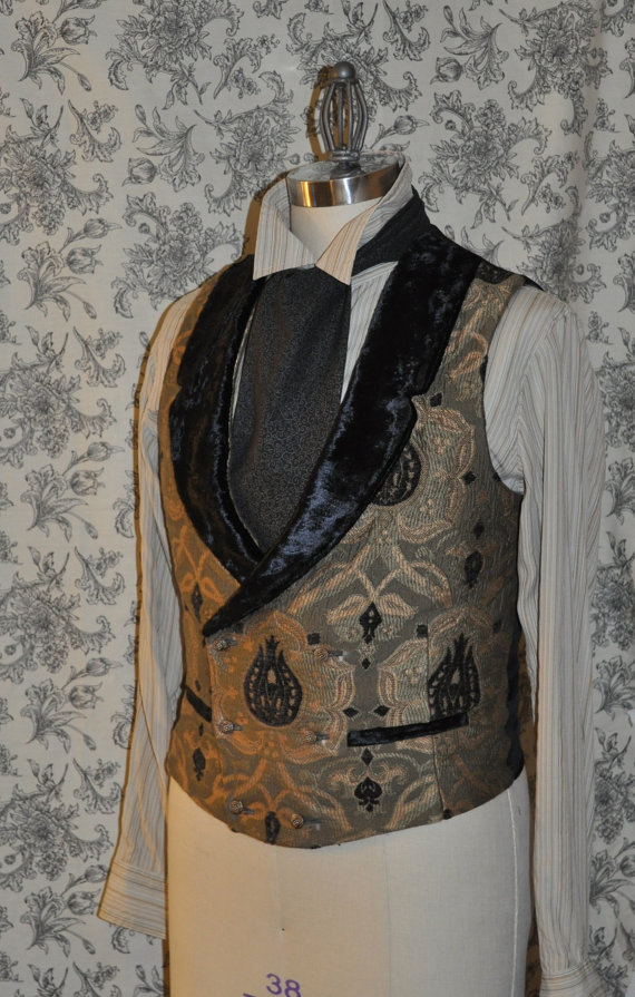 Mens Bespoke Low Cut Vest, $185 on Etsy
