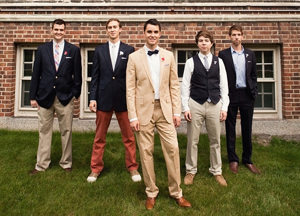 mismatched wedding party