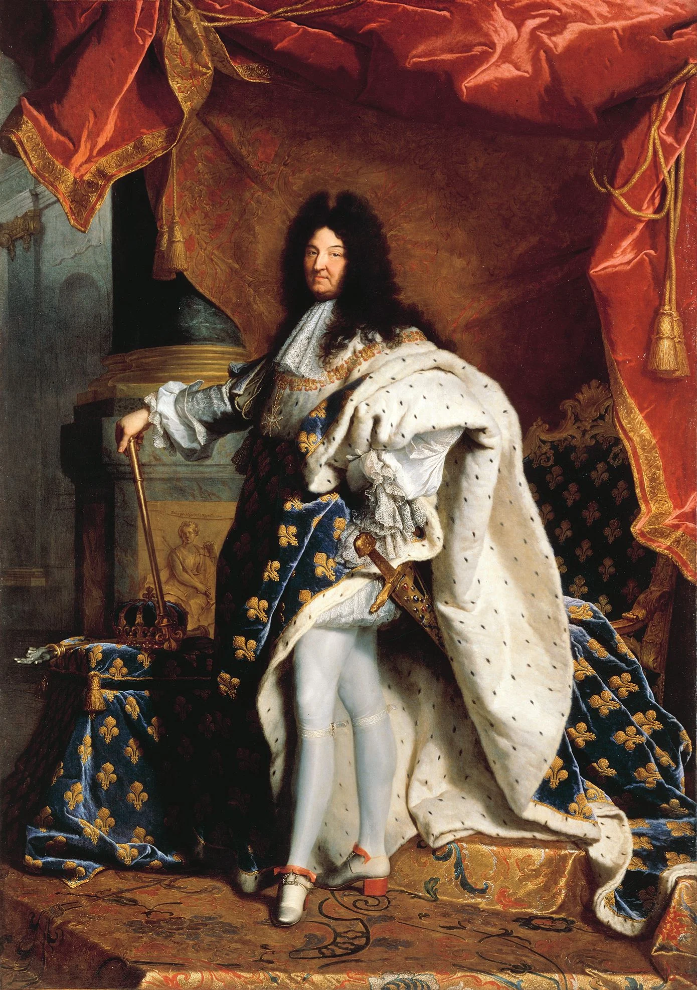 Louis XIV wearing his trademark heels in a 1701 portrait by Hyacinthe Rigaud. These tights and long flowing coats used to be considered masculine. I can only imagine how dapperQs may have dressed back then!