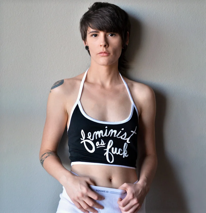 "Feminist as Fuck" Crop Top
