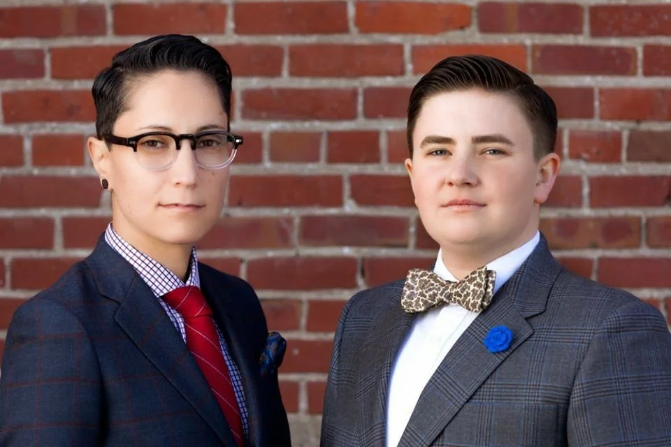 Kyle (left) and Erin (right), Kipper Clothier’s founders