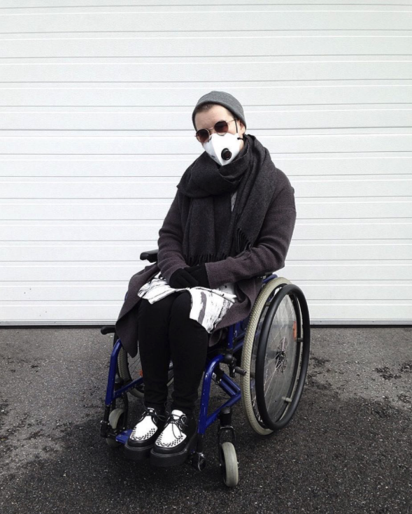Sammy Smal: "POET & WRITER androgyny & proud gay ➖ Living with Rare Chronic Disease ♿️ Wheelchairlife ➖ ❗️10% OFF with code ''Sam10'' @proudanimals www.facebook.com/sammy.smal "