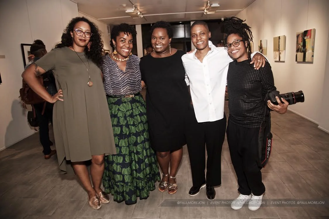 The team: Alexandria Lloyd & Niq Lewis of Lifex Niq Productions - video/photo team / Alicia Goodwin of Lingua Nigra - jewelry designer / Kris Harring - Designer / Kristen McCallum of SafeWordSociety - show producer (missing from photo, Fabienne Amisial - stylist)