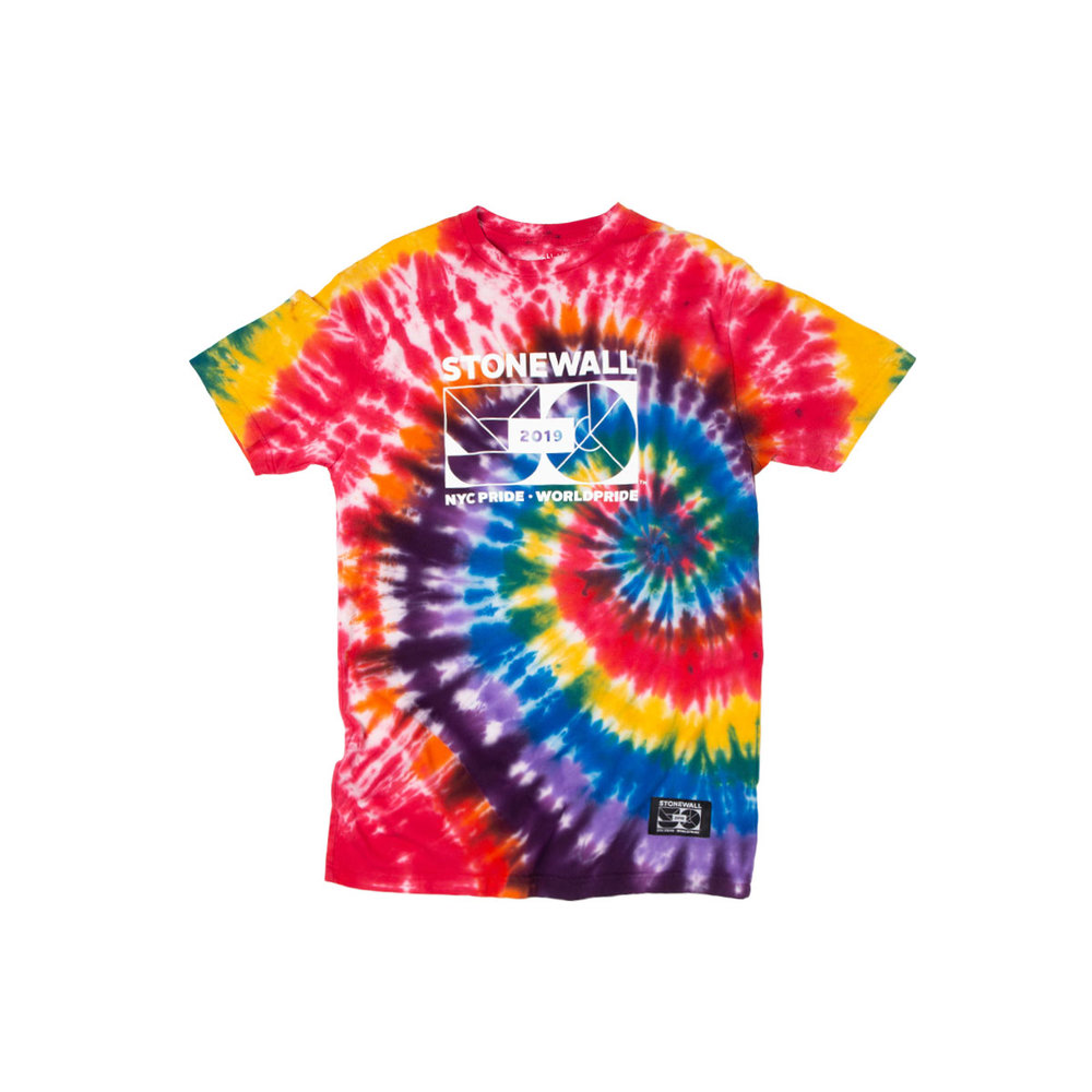 Stonewall 50 Tie-Dye Crew $40