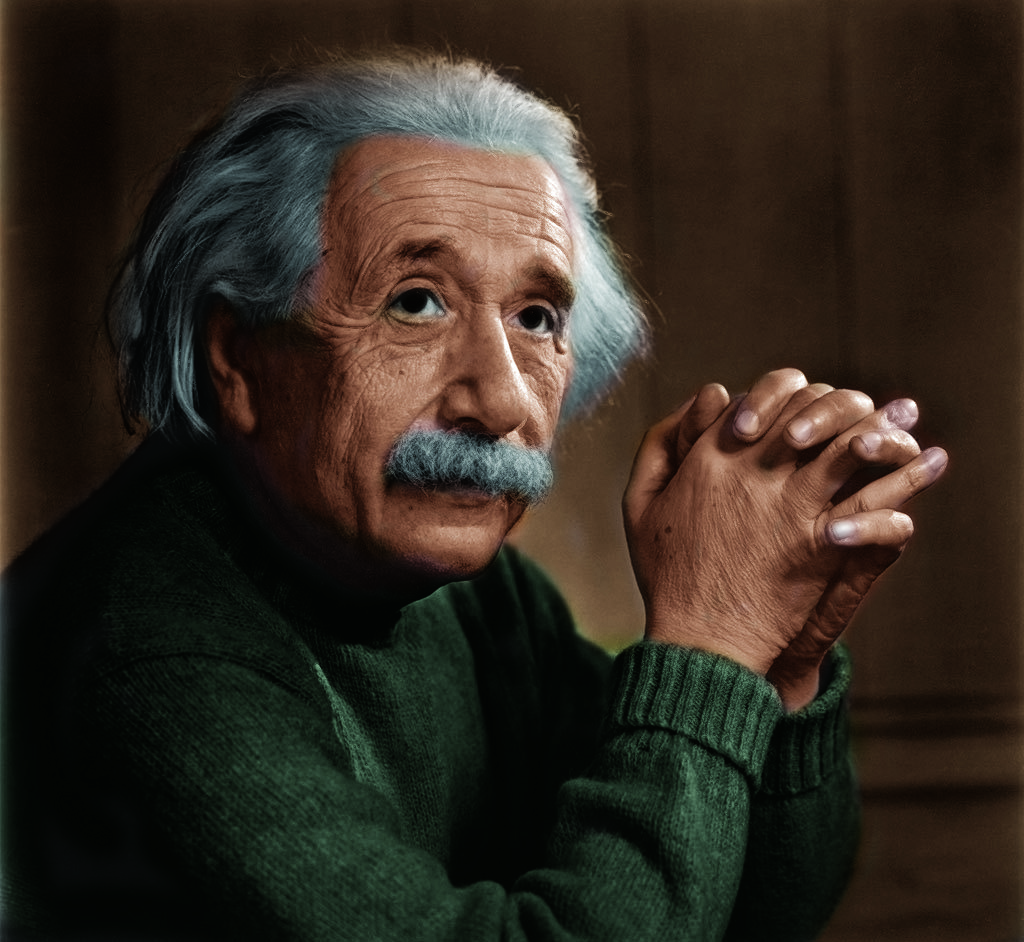 Albert Einstein - Digital Colouring