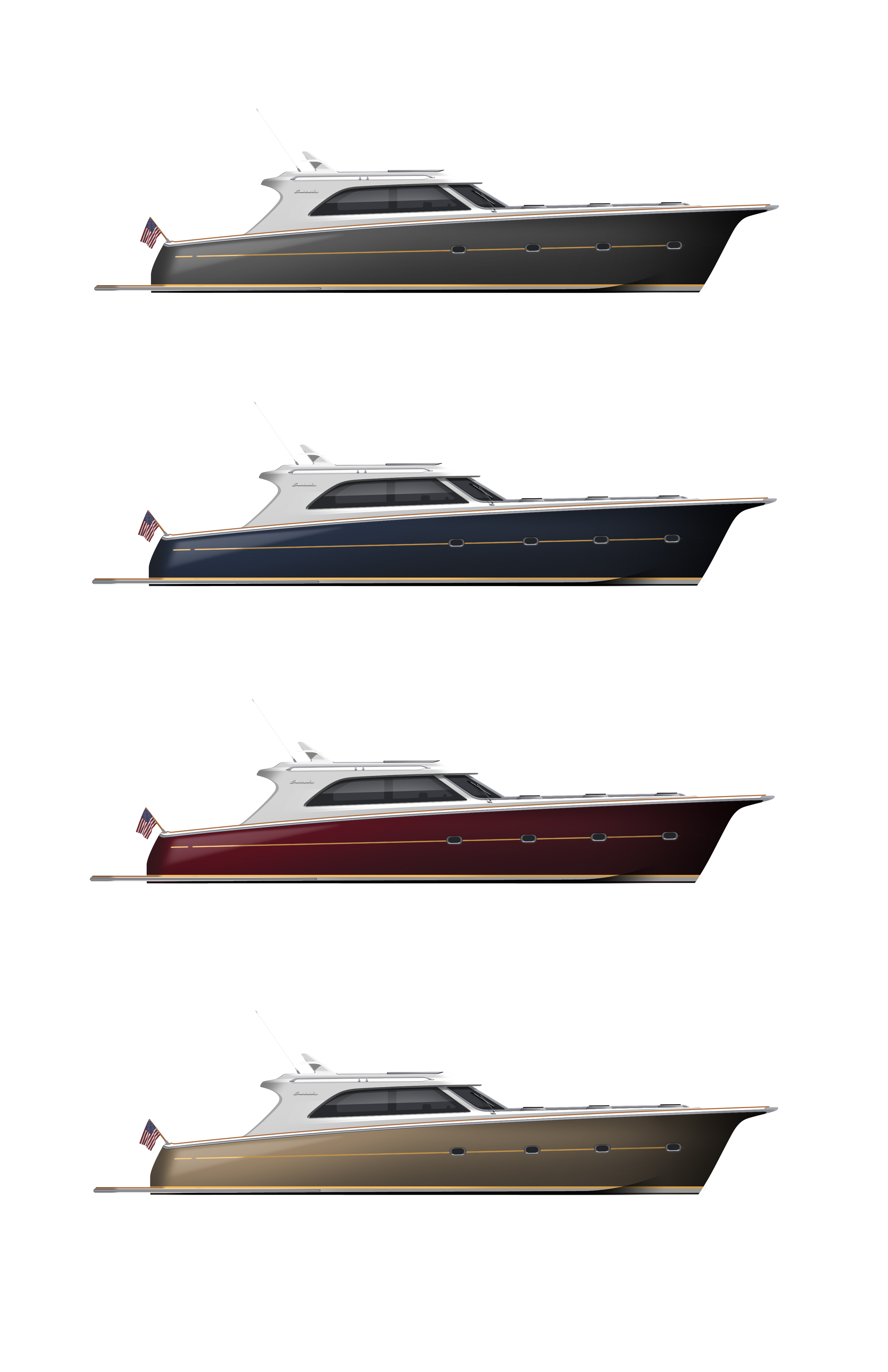 A few color combinations for the hull