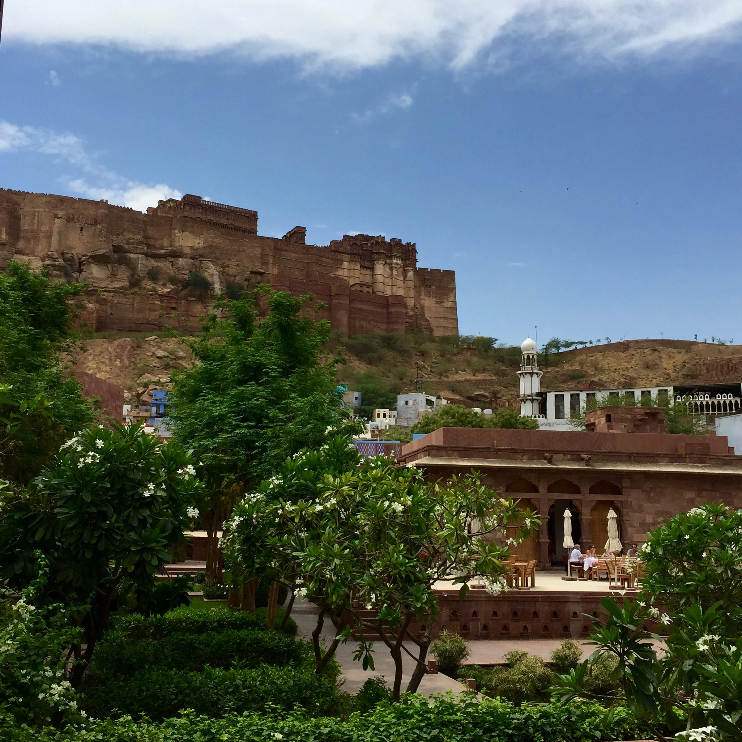 Balcony view at the RAAS Hotel