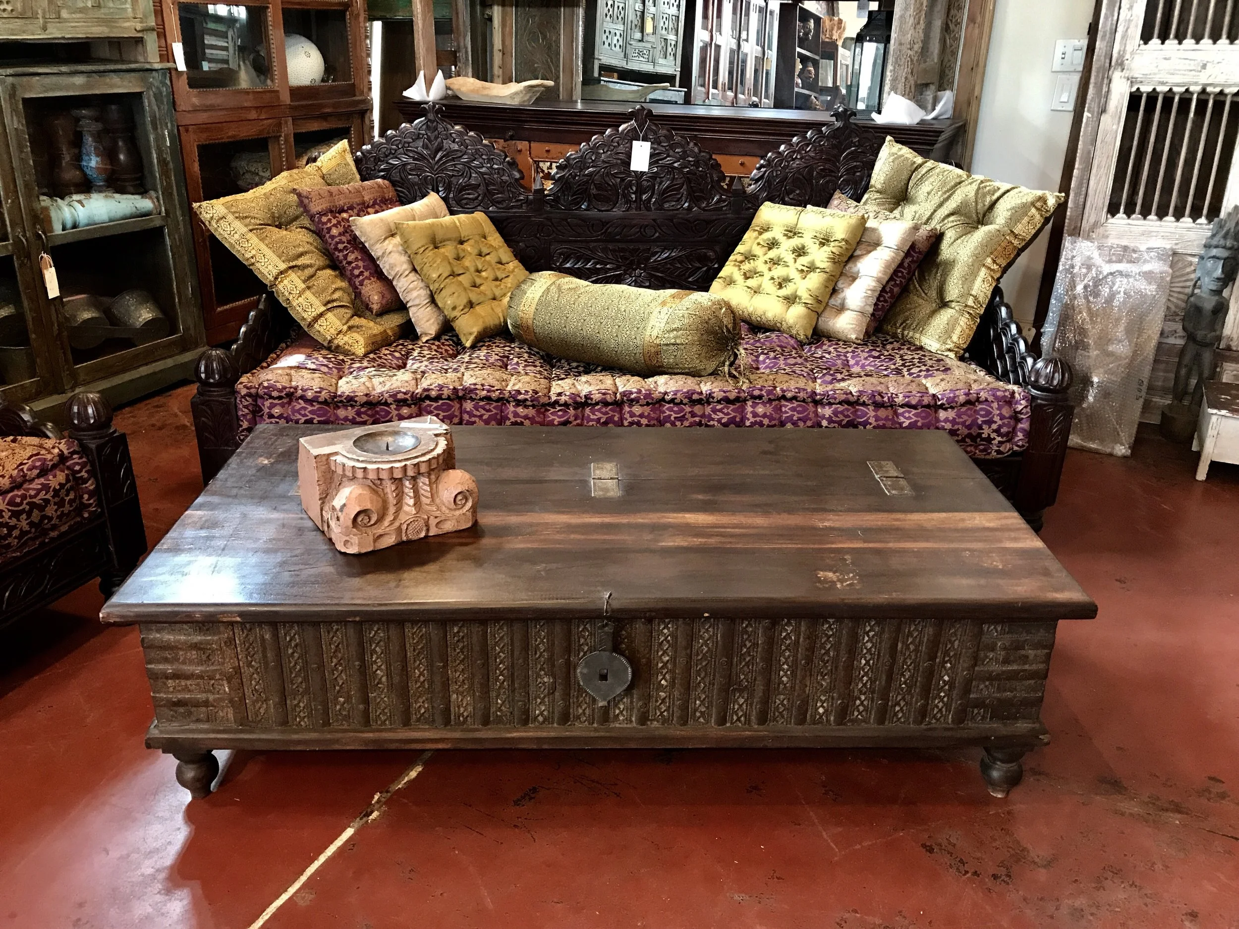 Indian Blanket Box Coffee Table SOLD - MORE ON THE WAY 61"w x 30"d x 17"h $895.00 #CH-3-B