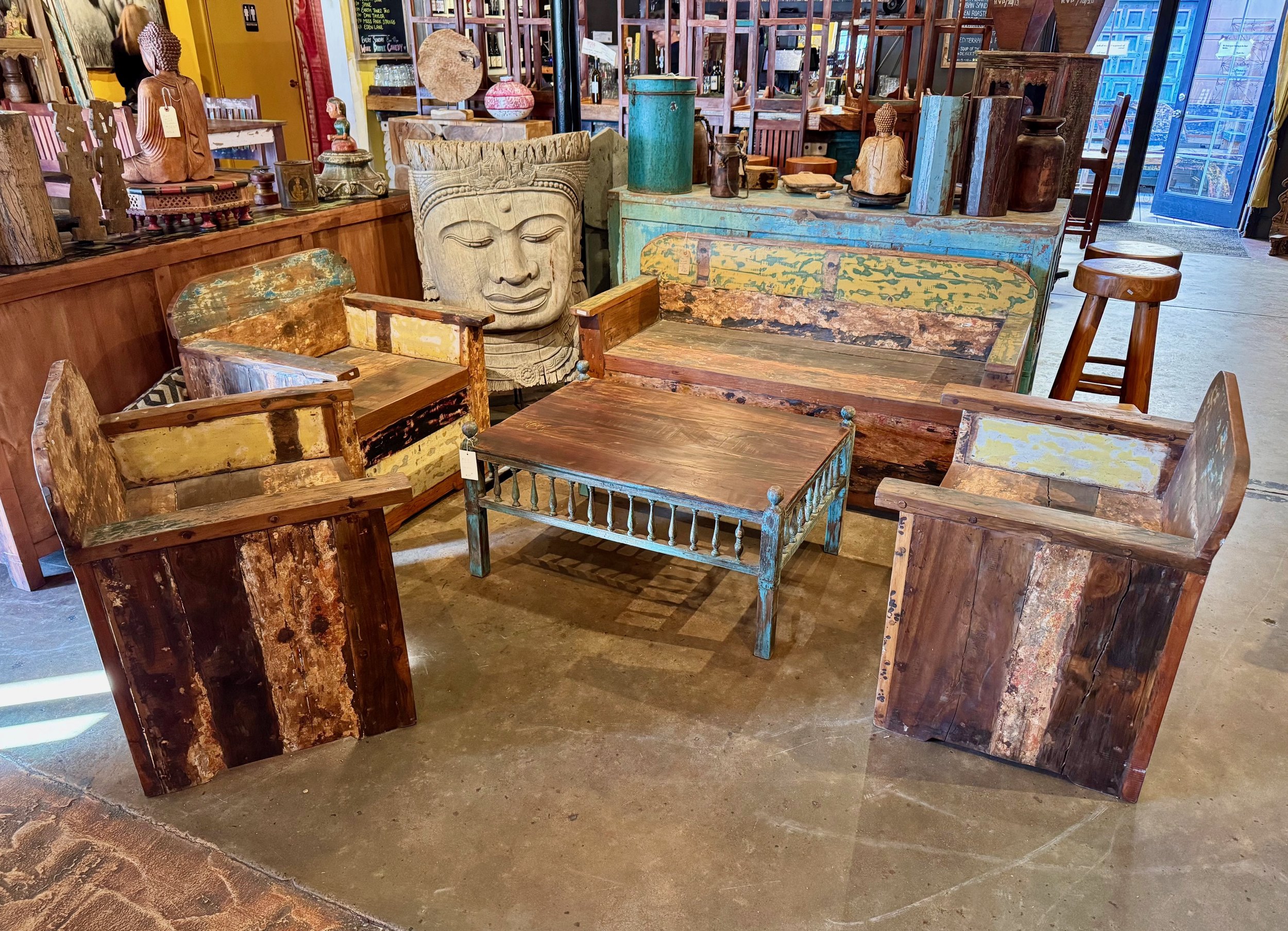 4 piece Bali Boat Wood Set $2995.00