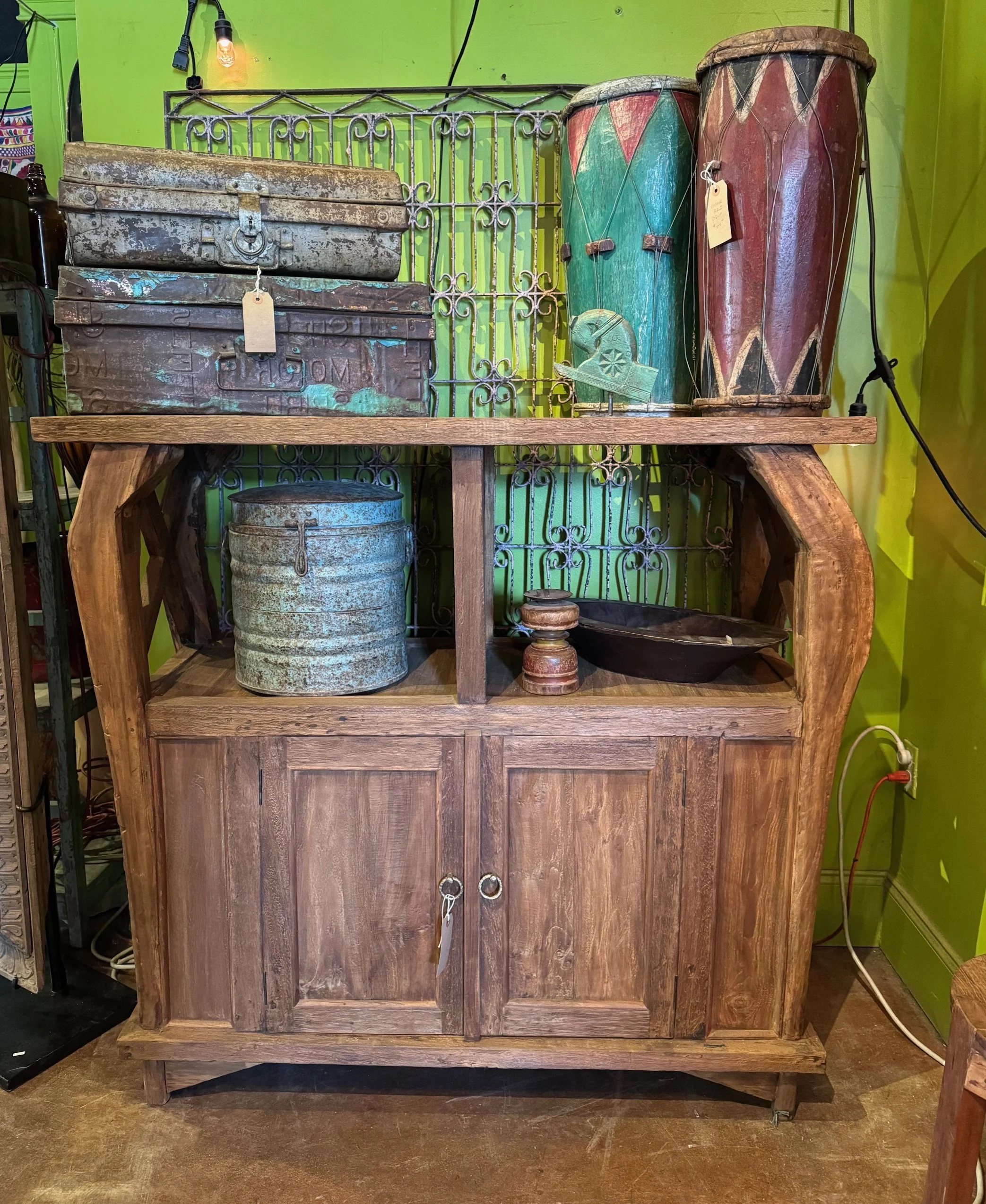 Bali Recycled Teak Ox Plow Cabinet