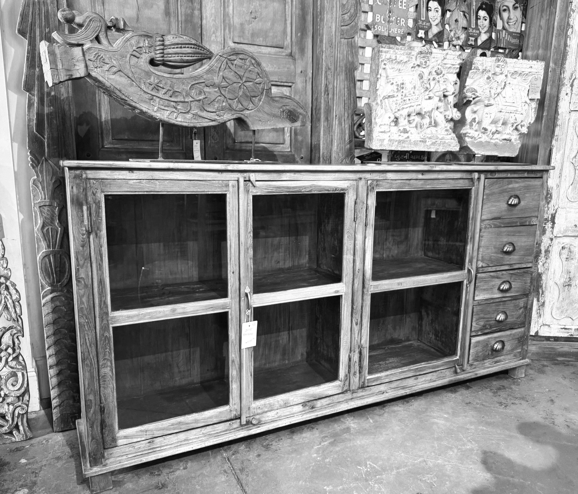***SOLD***Vintage Indian Teak Buffet